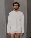 BASERANGE crew neck long sleeve T-shirt France BAS-TOBL-CO-WI24-UNDYED
